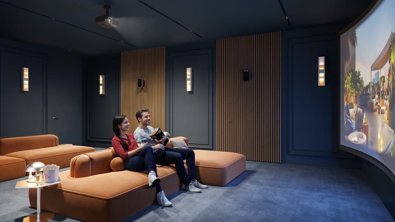 ESSENL1FE Residence amenity Cinema - JVT (Jumeirah Village Triangle), Dubai - by Object 1