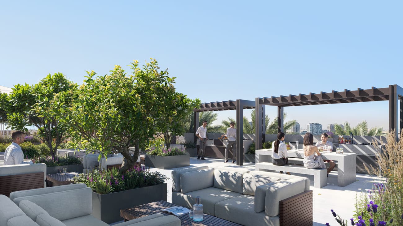 ESSENL1FE Residence amenity Outdoor Bbq - JVT (Jumeirah Village Triangle), Dubai - by Object 1