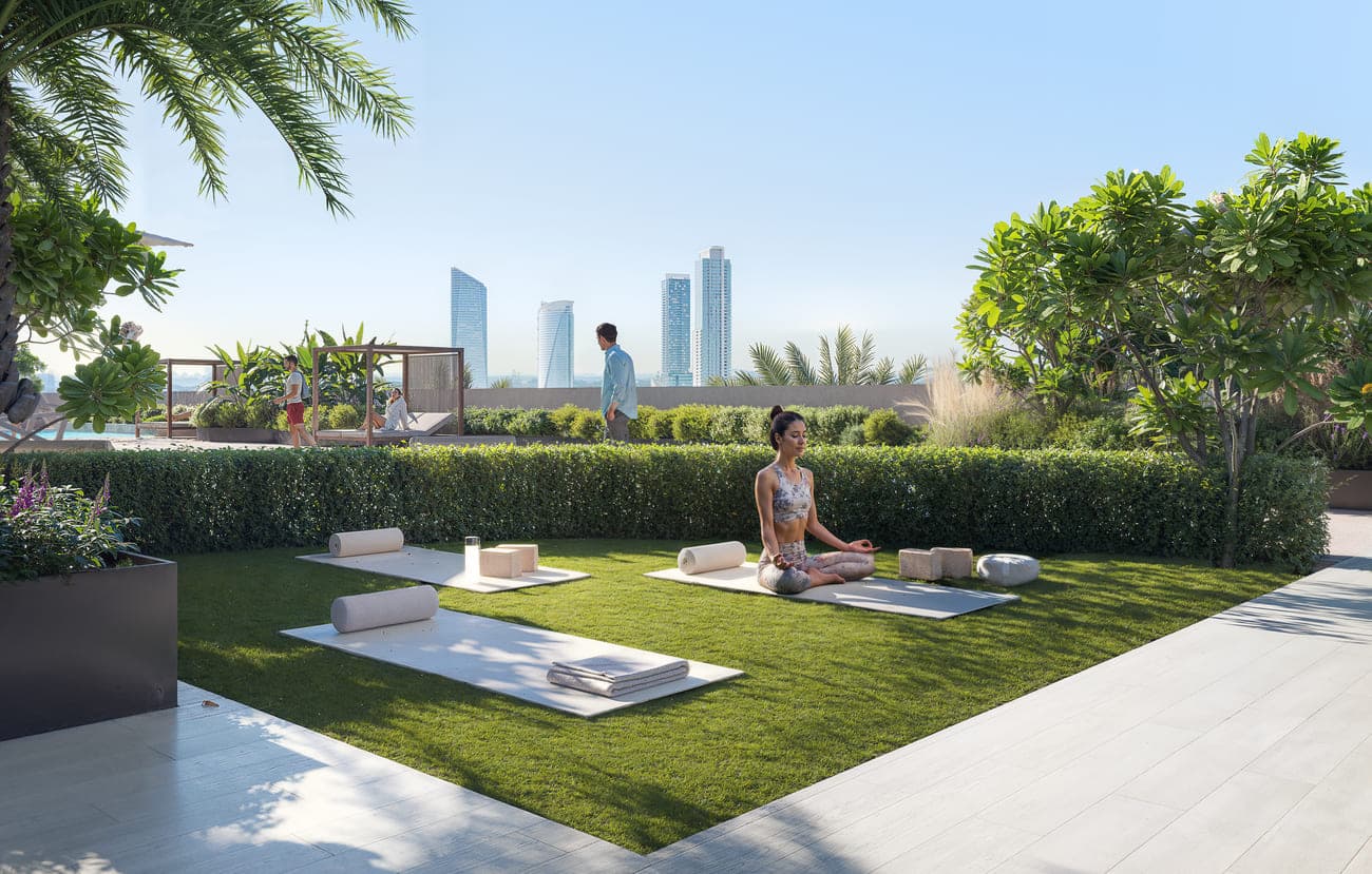 ESSENL1FE Residence amenity Yoga & Meditation Area - JVT (Jumeirah Village Triangle), Dubai - by Object 1