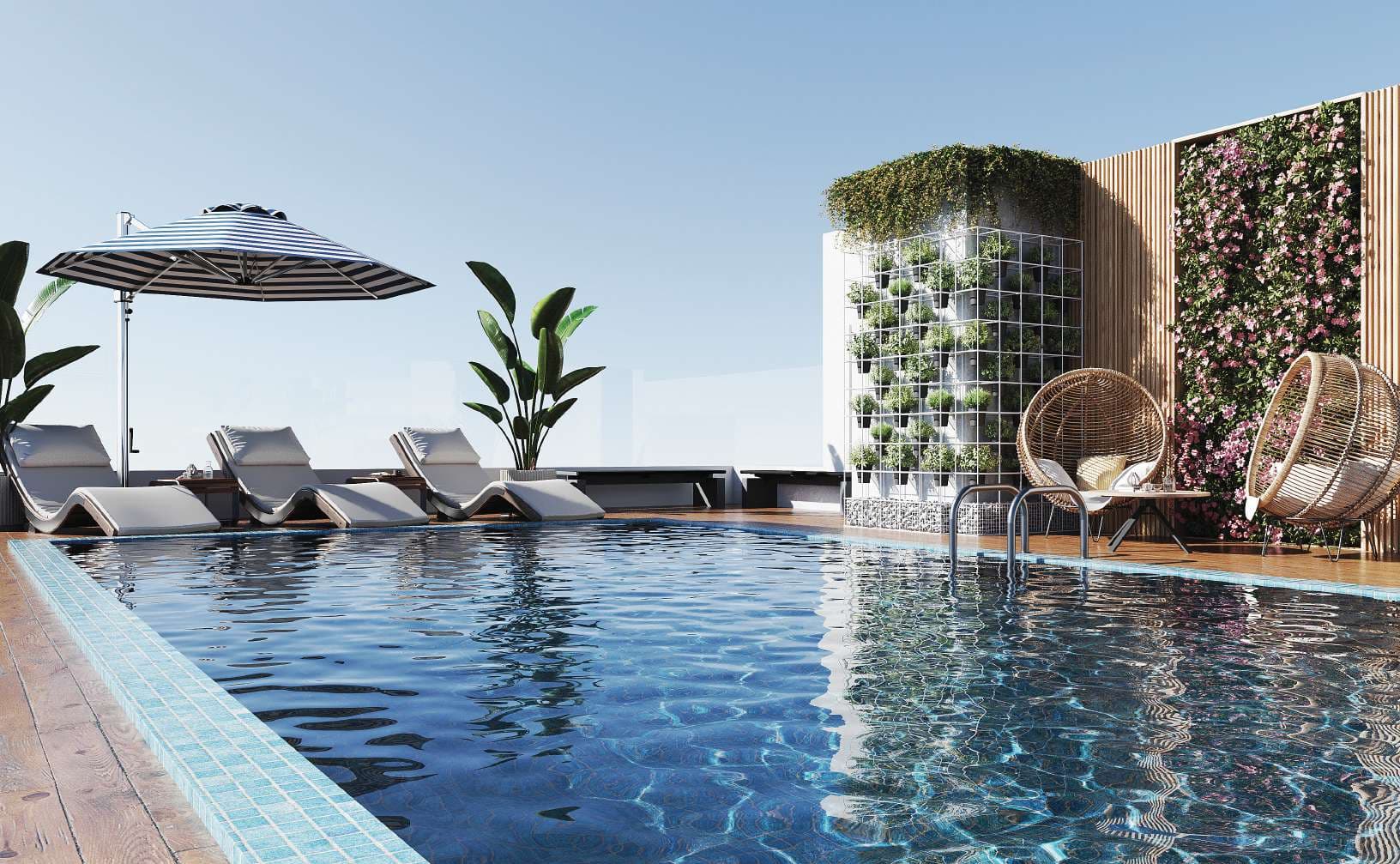 Estrella By Nexus amenity Rooftop Pool - Majan, Dubai - by Nexus Developer