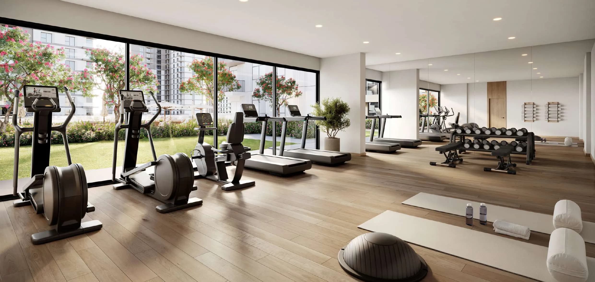 Evelyn on the Park amenity Gym - Town Square, Dubai - by Nshama Group