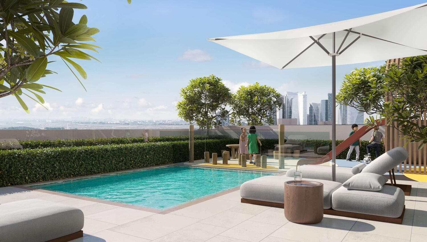 EVERGR1N House 4 amenity Kids Pool - Al Satwa, Dubai - by Object 1