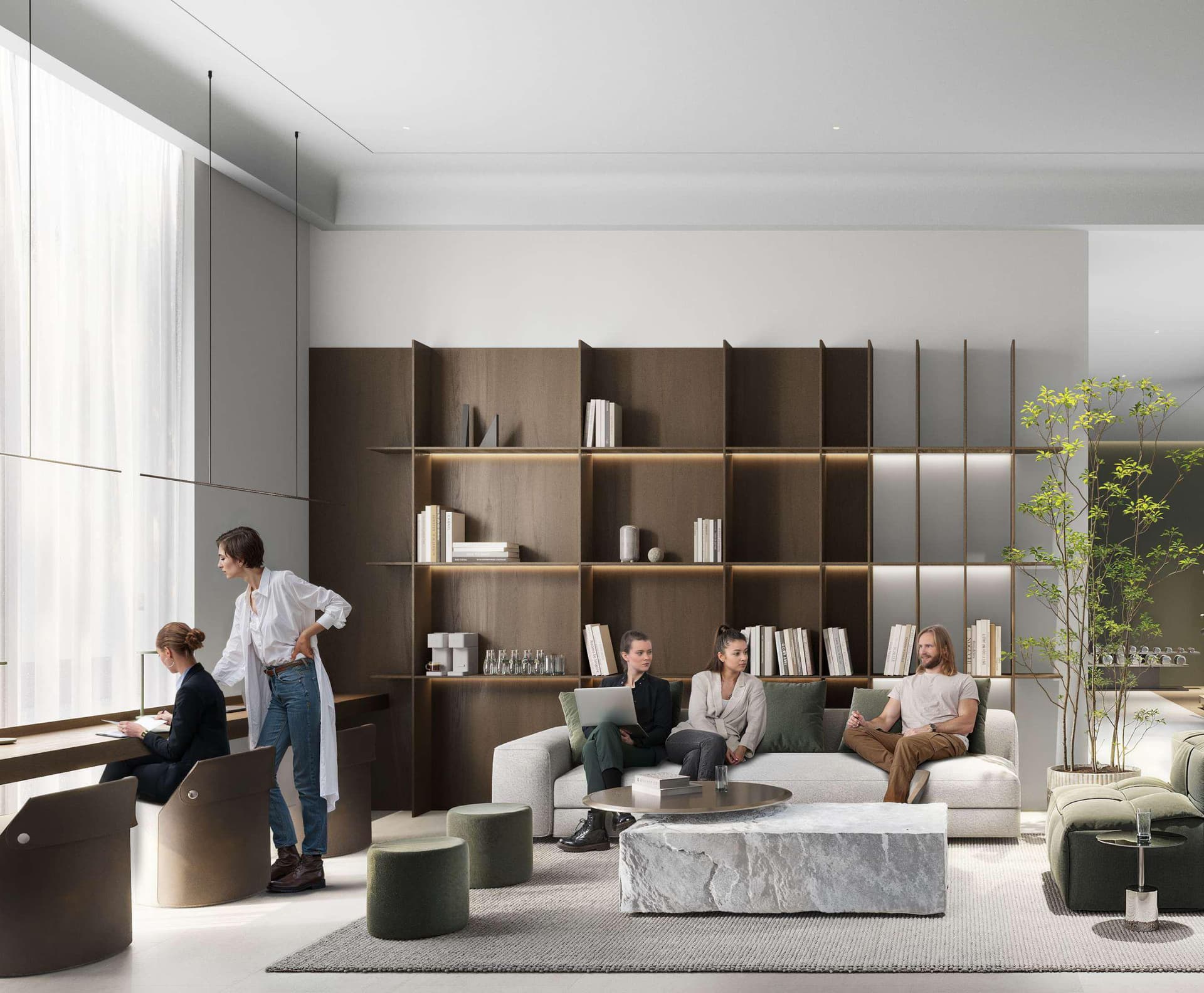 EVERGR1N House amenity Clubhouse in Al Satwa, Dubai, by Object 1
