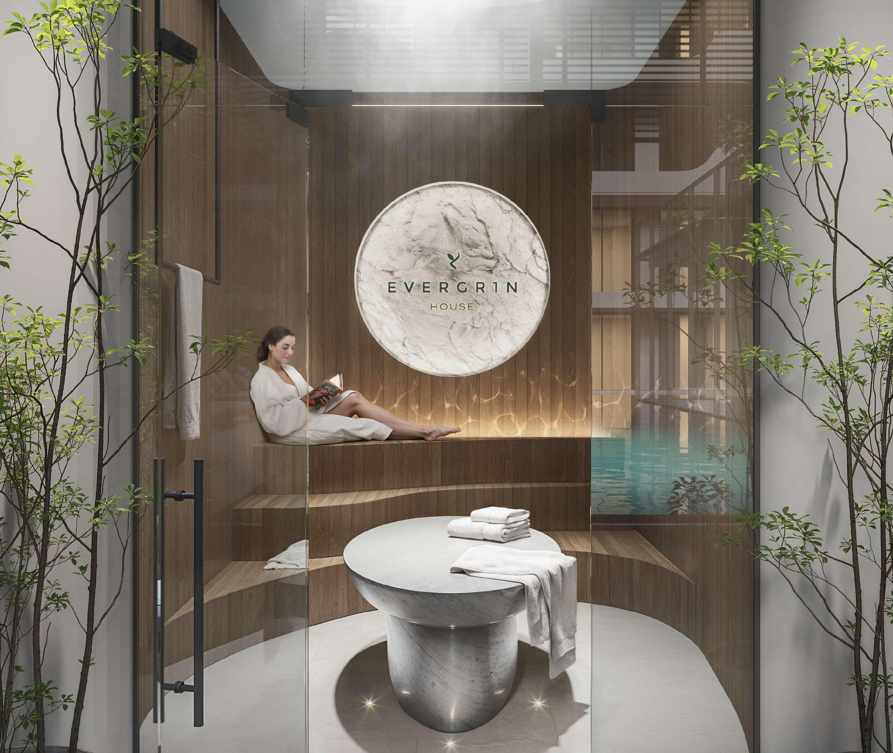 EVERGR1N House amenity Sauna - Al Satwa, Dubai - by Object 1