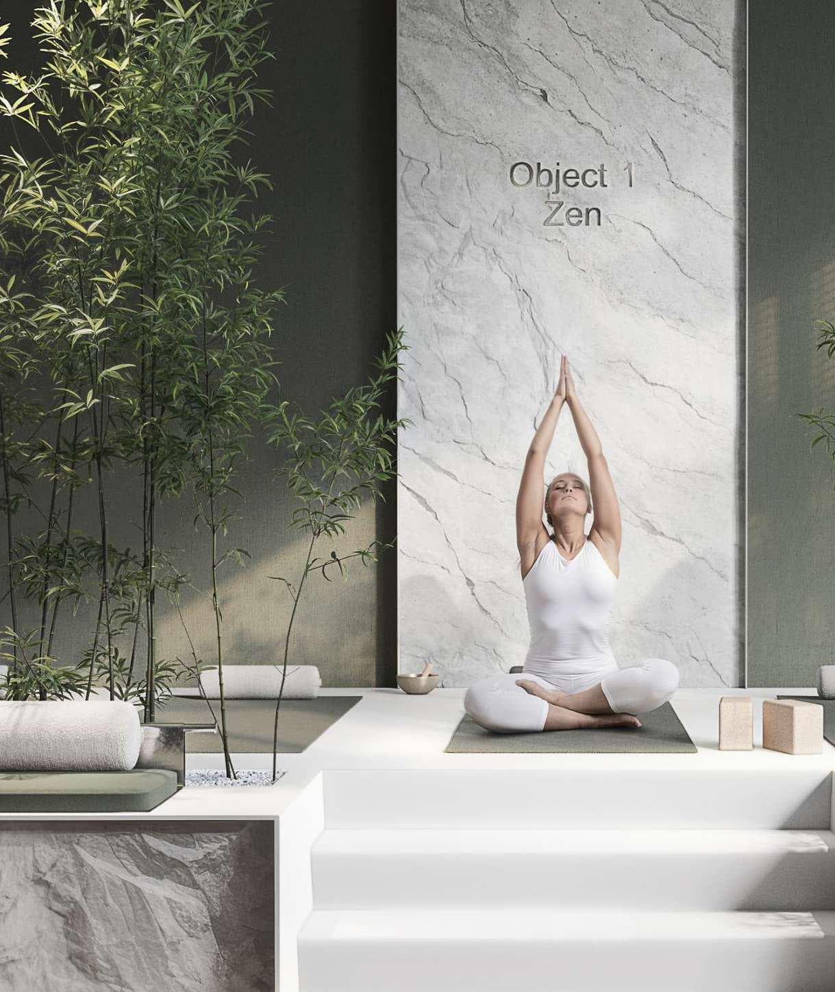 EVERGR1N House amenity Zen Area in Al Satwa, Dubai, by Object 1