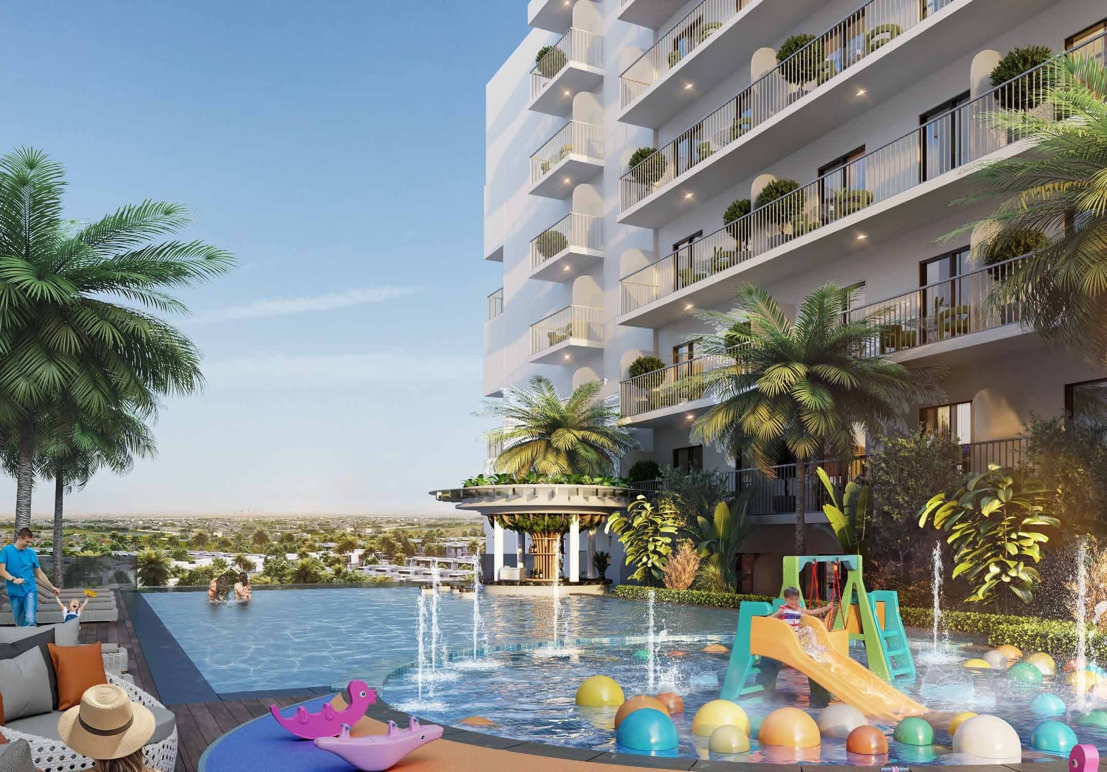 Evergreens amenity Kids’ Swimming Pool - Damac Hills 2, Dubai - by DAMAC