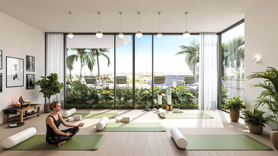 Evora Residences amenity Yoga Room - Jebel Ali Village, Dubai - by ANAX Developments