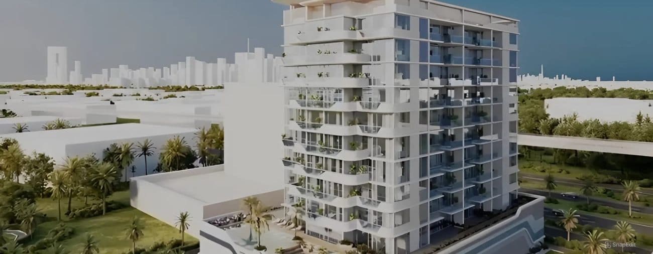 Evora Residences exterior view - Jebel Ali Village, Dubai - by ANAX Developments