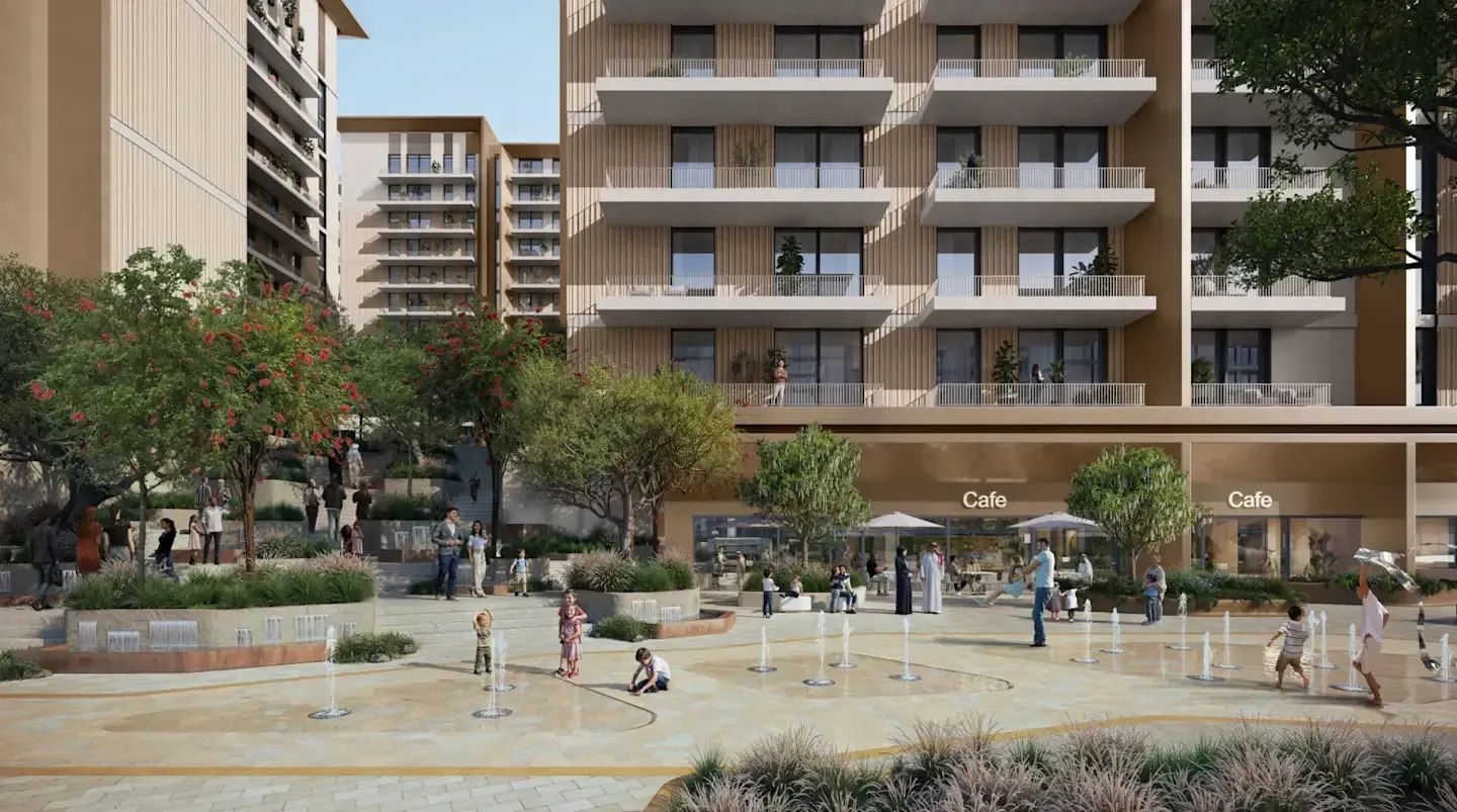 Expo Valley Views amenity Community Plaza and Cafés - Dubai Expo City, Dubai - by Expo City Development