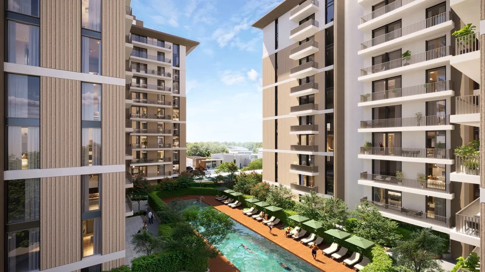 Expo Valley Views amenity Plunge Pools & Decks - Dubai Expo City, Dubai - by Expo City Development