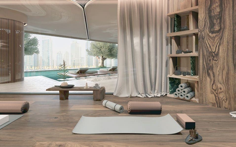 Eywa amenity Fitness Club & Yoga Studio in Business Bay, Dubai, by Revolution