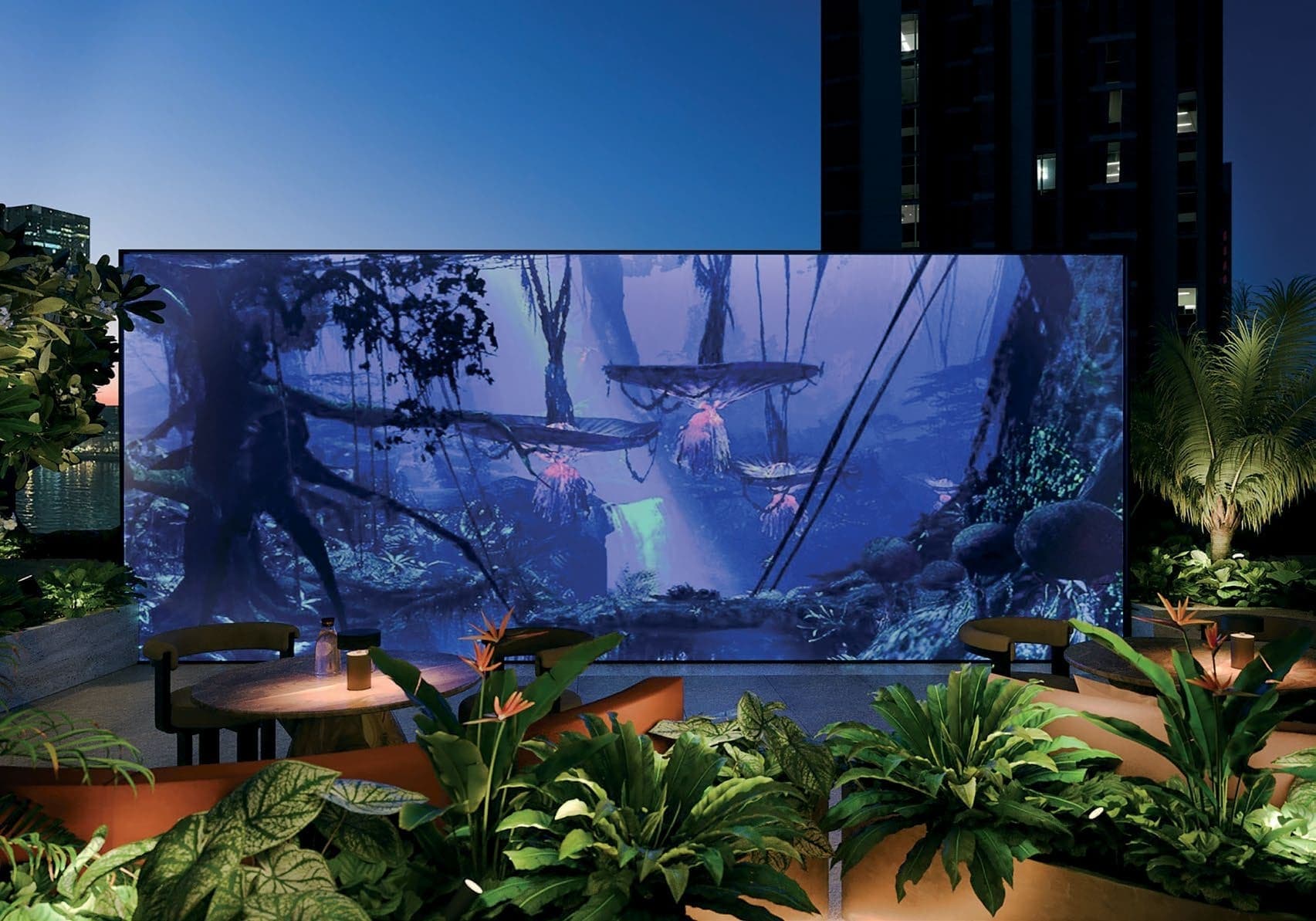 Eywa amenity Open-Air & Indoor Cinemas in Business Bay, Dubai, by Revolution