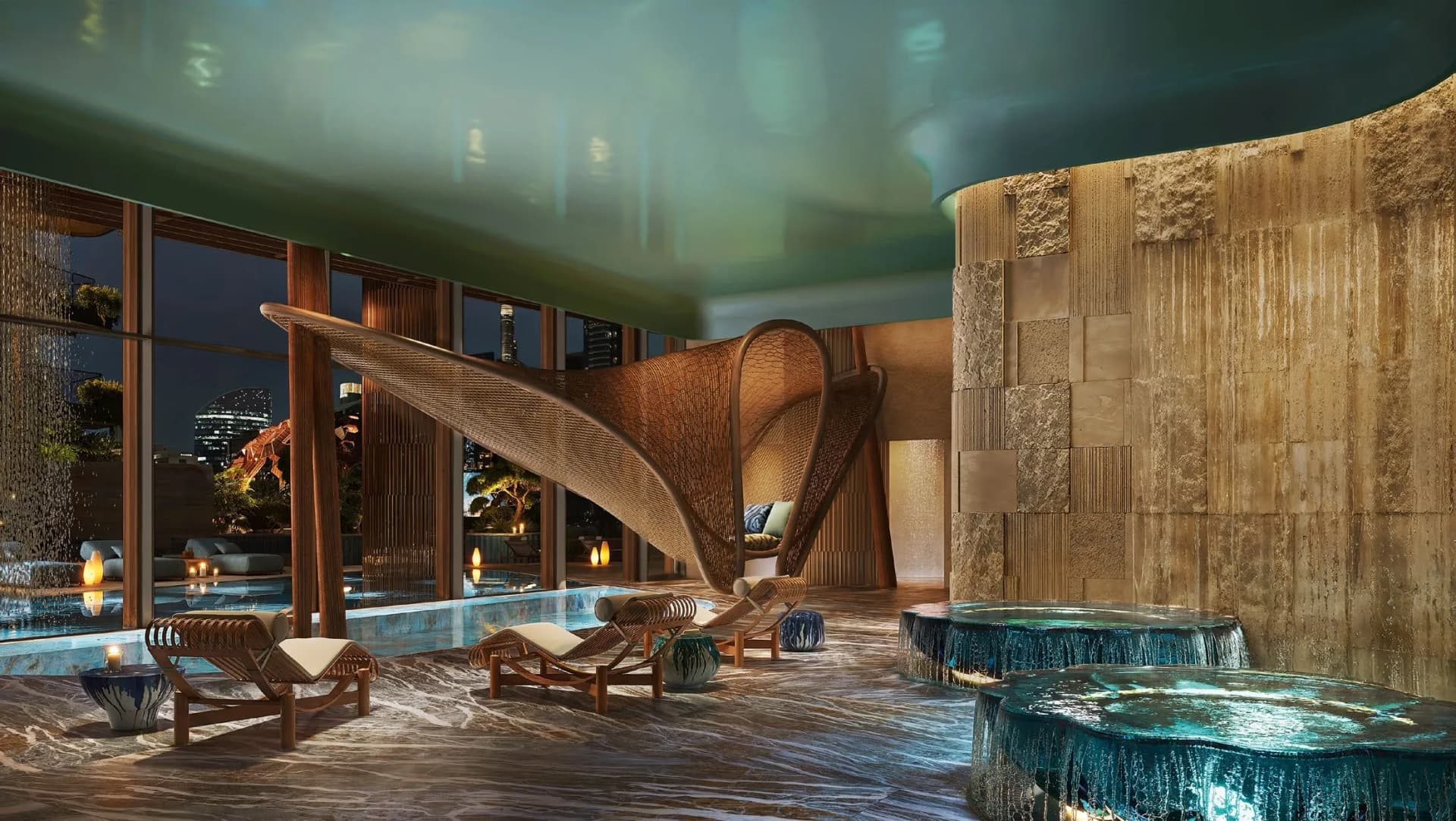 Eywa Way of Water amenity Spa & Wellness in Business Bay, Dubai, by Revolution