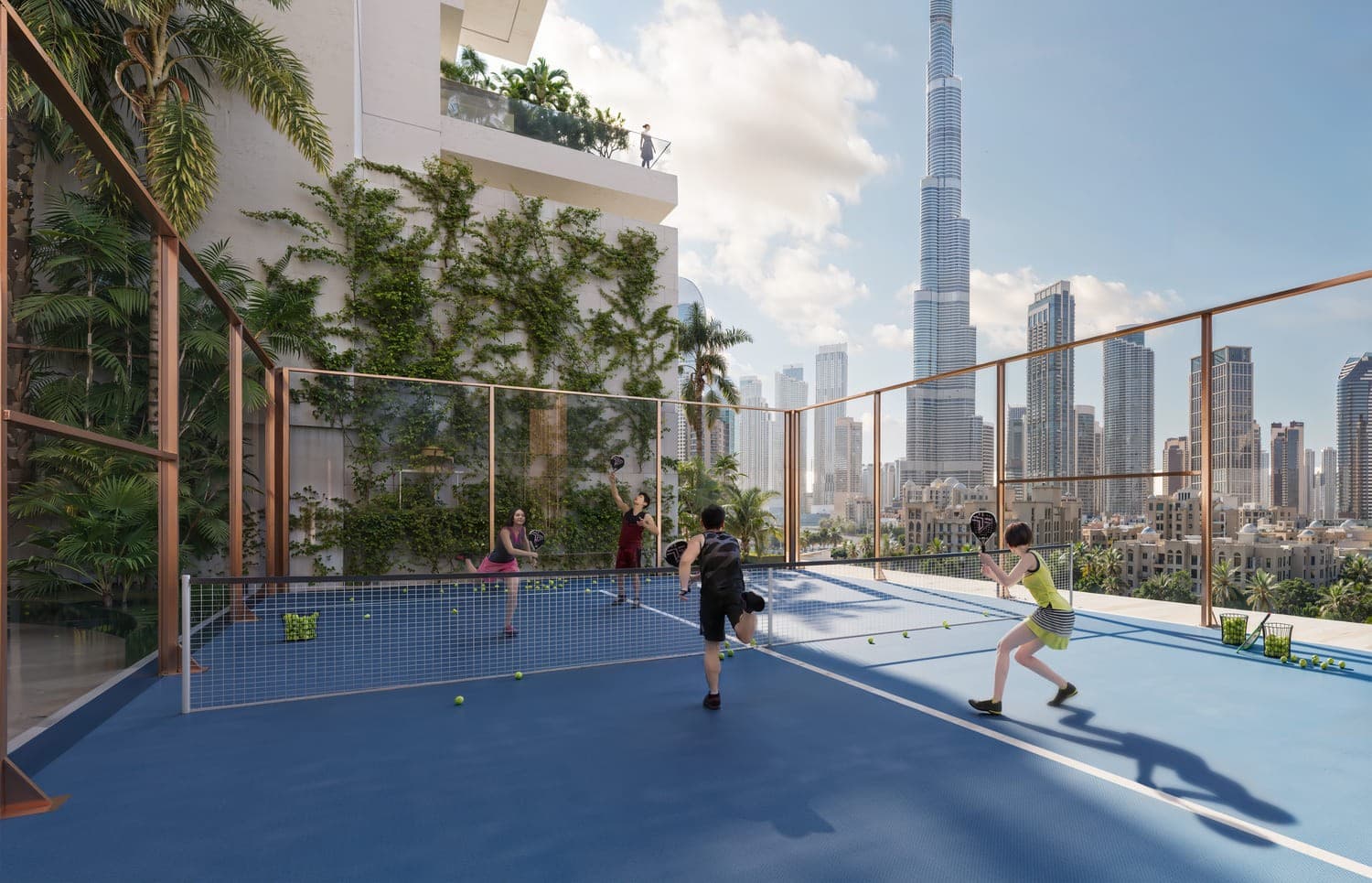 Fairmont Residences Solara Tower amenity Padel Court - Downtown Dubai, Dubai - by SOL Properties