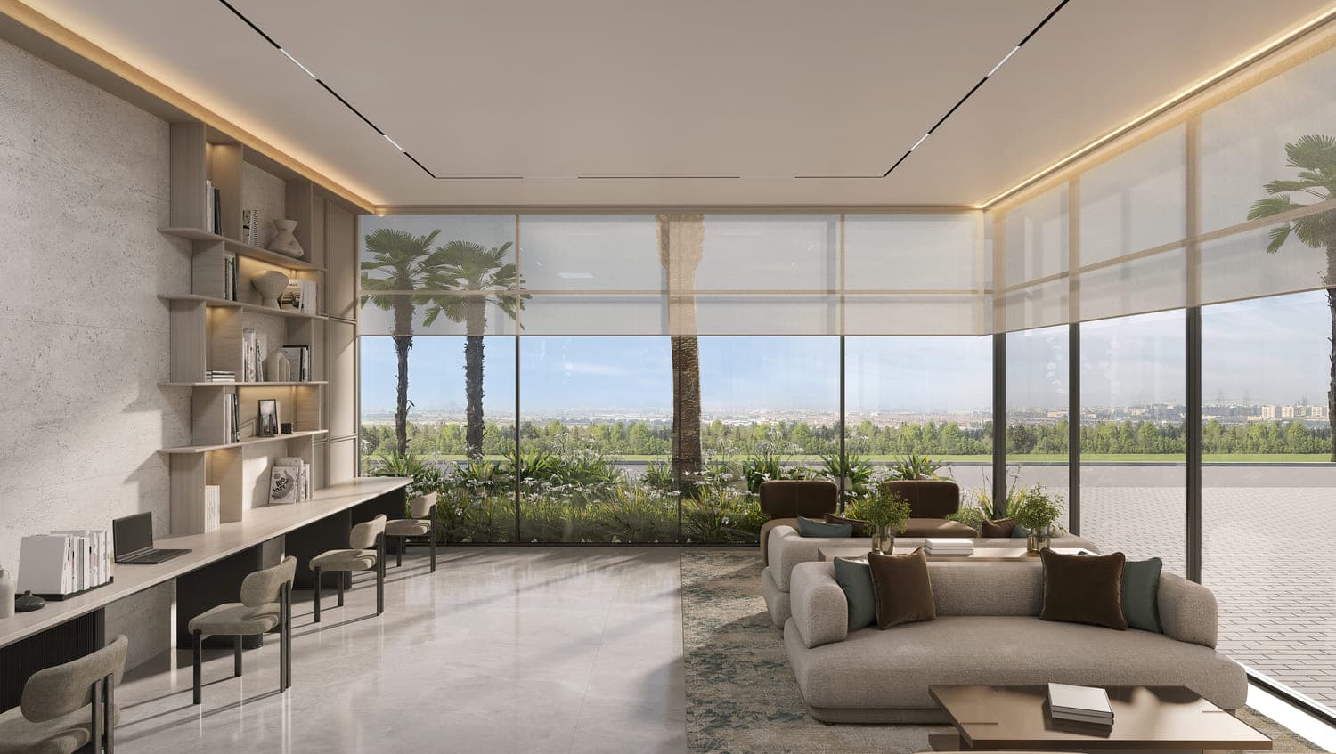 Fairway Residences amenity Business Lounge & Co-Working Spaces - Dubai Sports City, Dubai - by Prescott