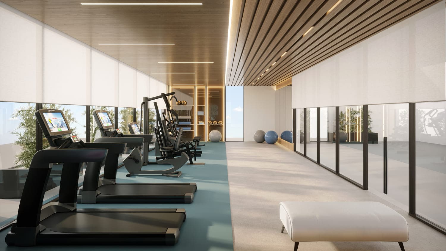 Fairway Residences amenity Rooftop Gym - Dubai Sports City, Dubai - by Prescott