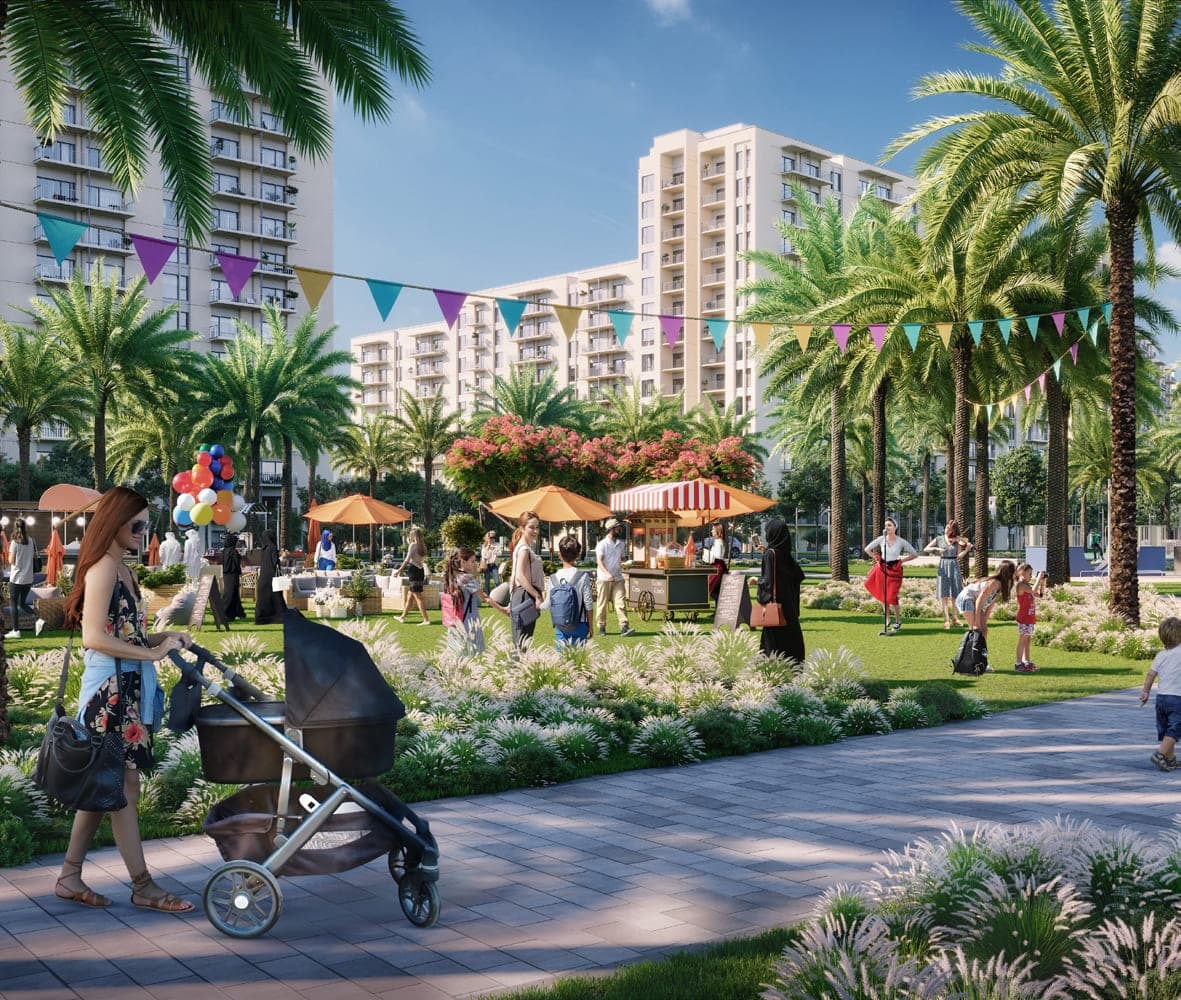 Fairway Villas 2 amenity Linear Park - Emaar South, Dubai - by Emaar