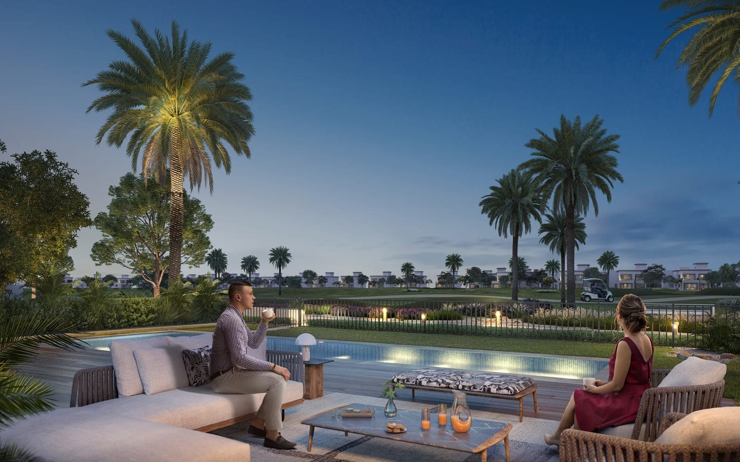 Fairway Villas 3 amenity Adult & Kids’ Swimming Pools - Emaar South, Dubai - by Emaar