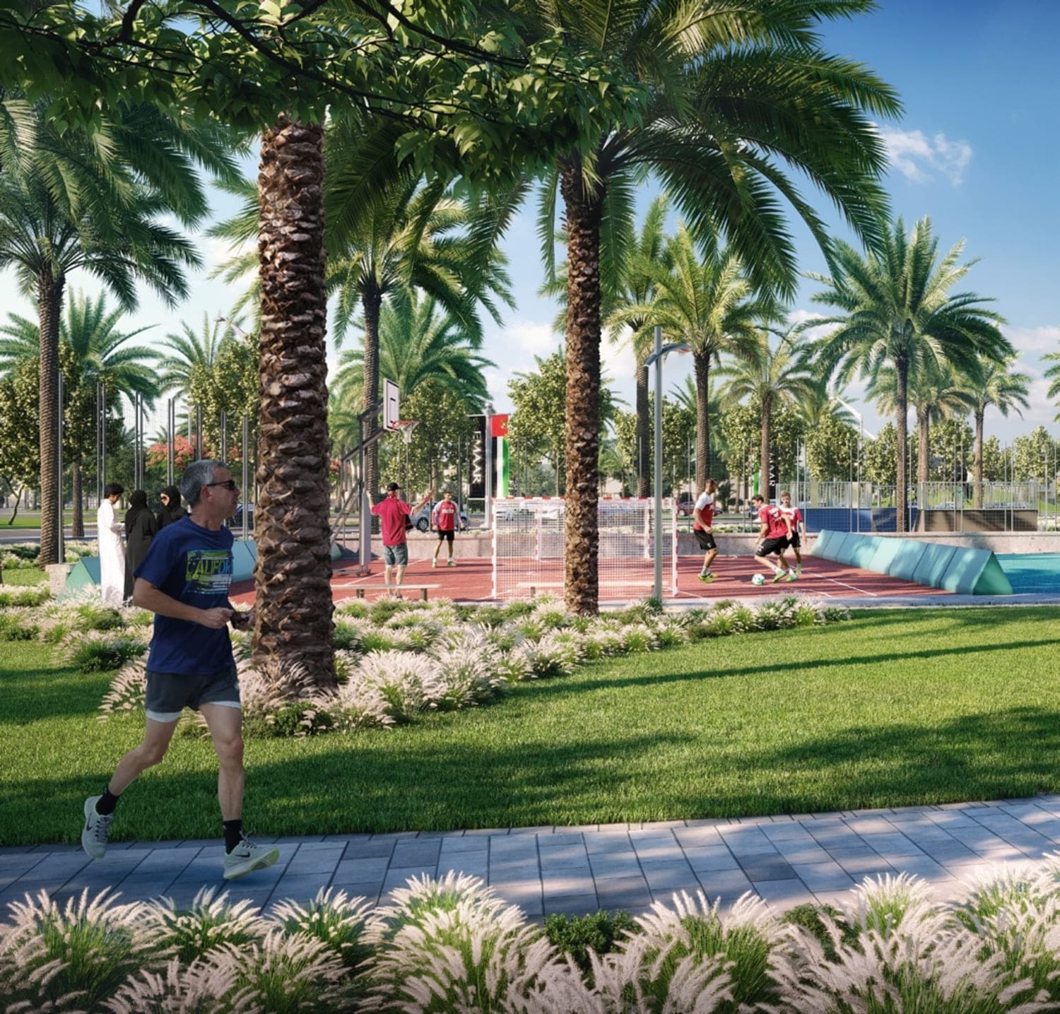 Fairway Villas 3 amenity Jogging Path - Emaar South, Dubai - by Emaar