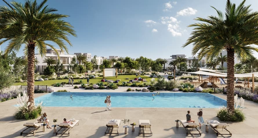 Farm Gardens Villas 2 amenity Adult’S Infinity Pool & Kids’ Pool in The Valley, Dubai, by Emaar