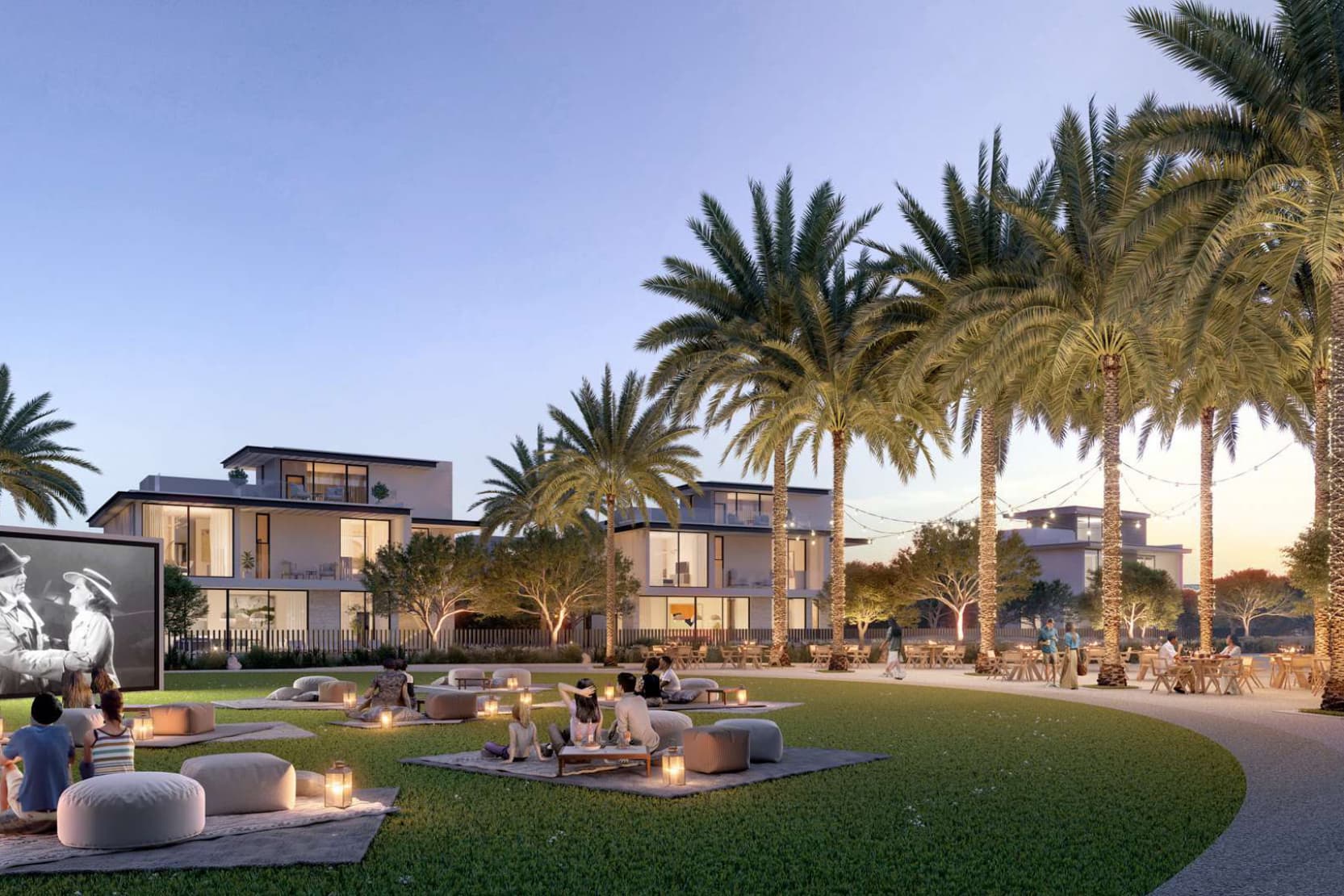 Farm Gardens Villas amenity Outdoor Cinema - The Valley, Dubai - by Emaar