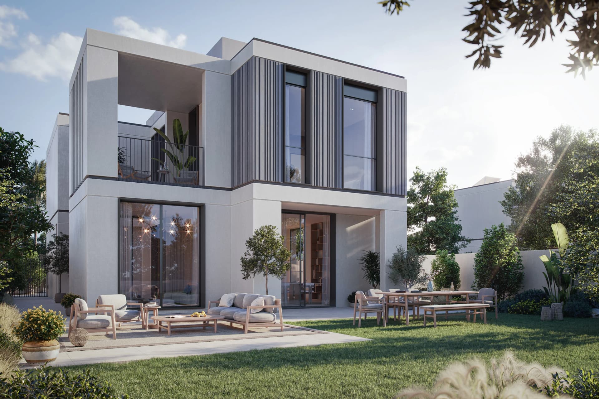 Fay Gardens exterior view in Abu Dhabi, by Taraf Holding