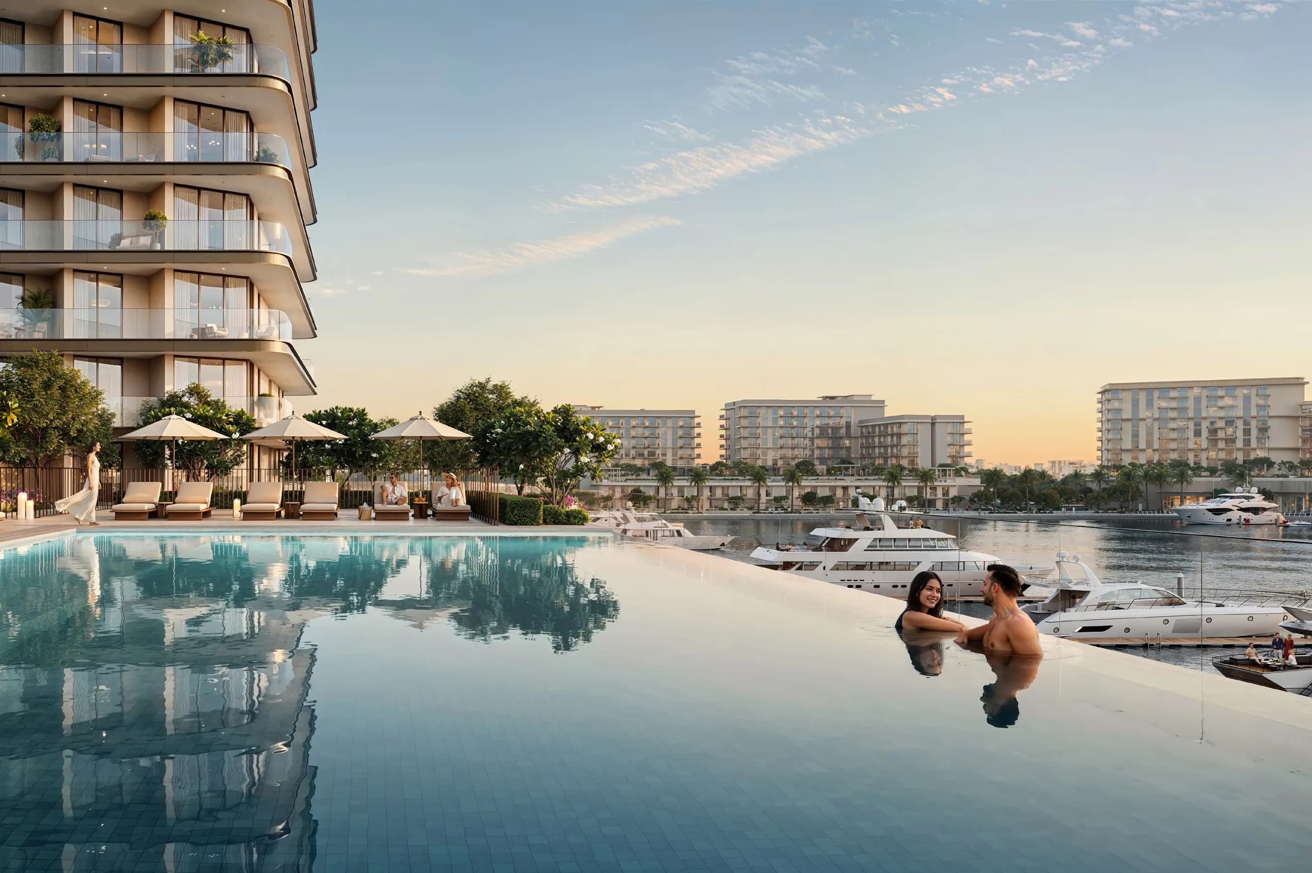 Fior 1 amenity Infinity Pool - Mina Rashid, Dubai - by Emaar