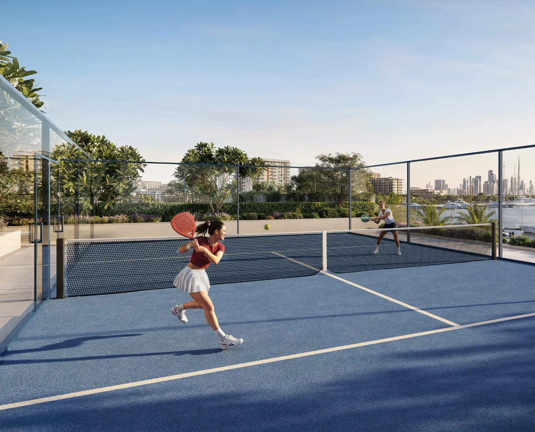 Fior 1 amenity Padel Court - Mina Rashid, Dubai - by Emaar