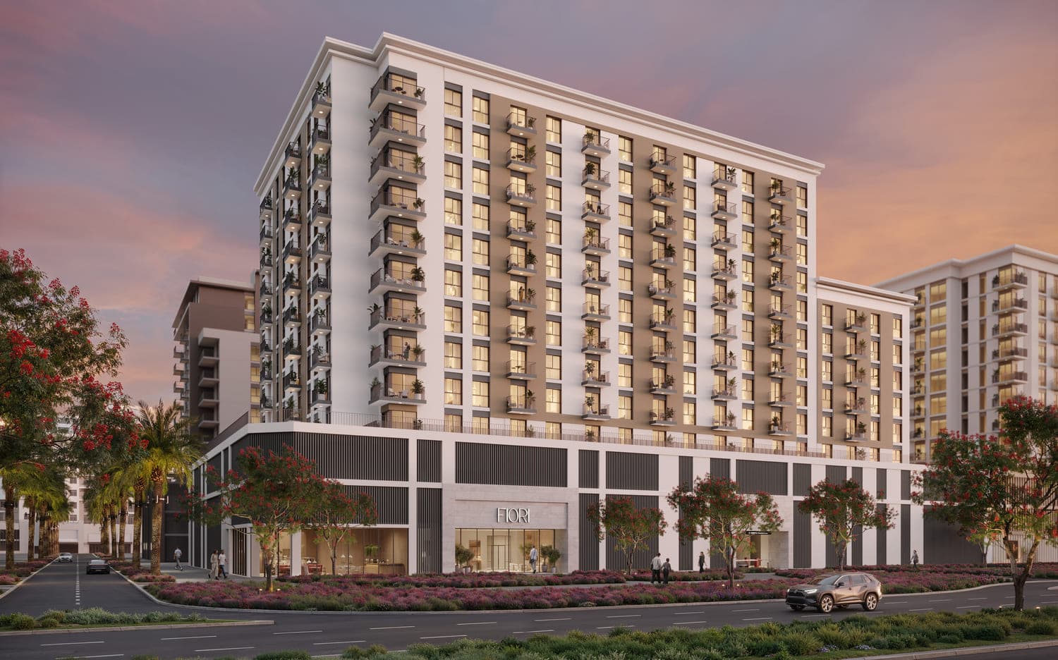 Fiori Residences exterior view - Town Square, Dubai - by Nshama Group