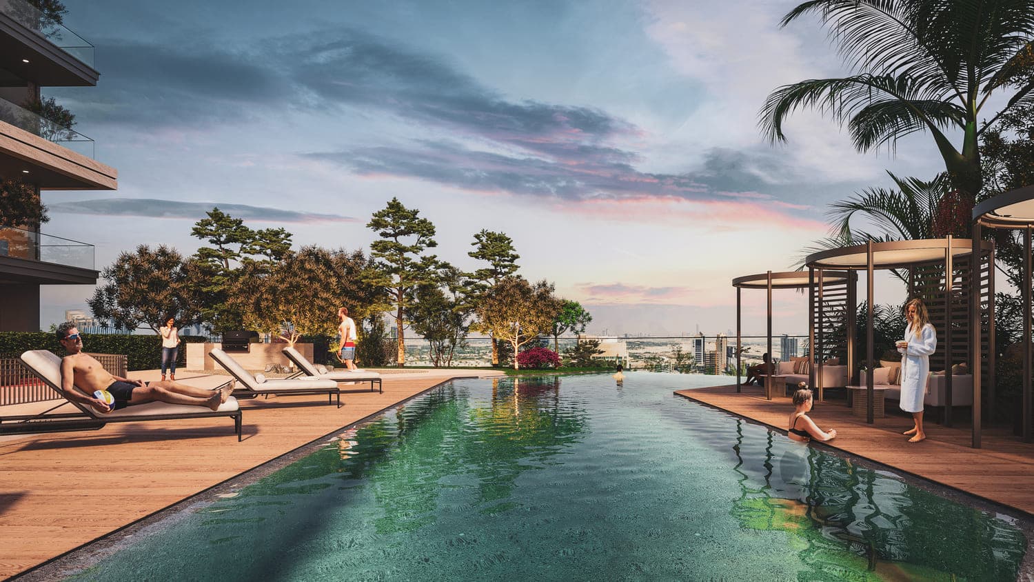 Firoza amenity Infinity Pool - Dubai Islands, Dubai - by Ever Glory Developments