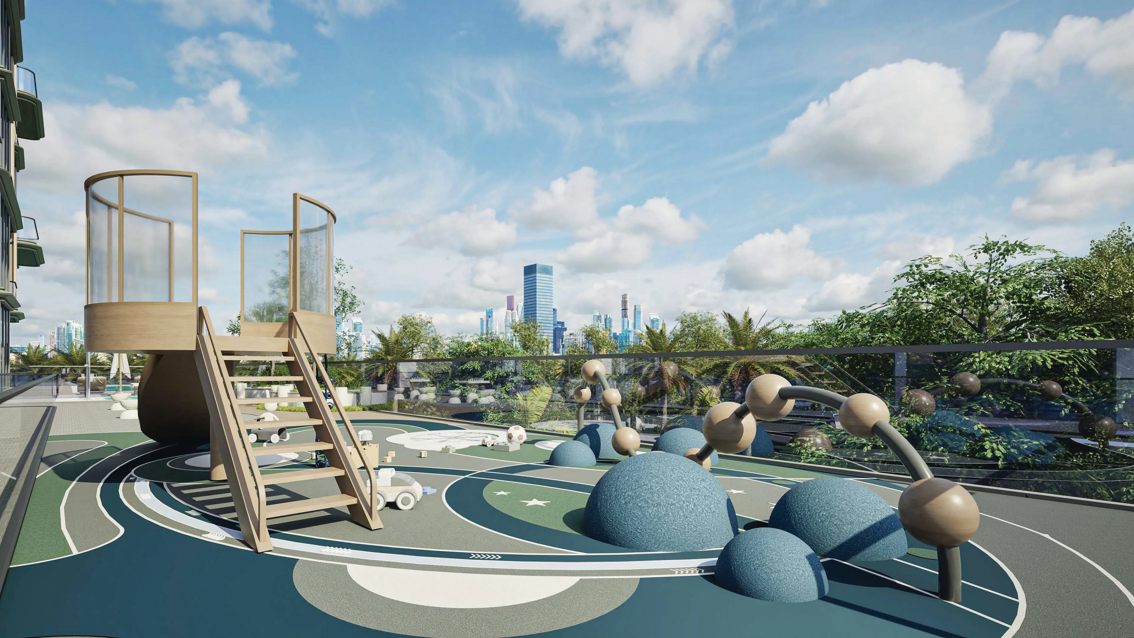 Floarea Breeze amenity Kids' Play Area - Palm Deira, Dubai - by Mashriq Elite