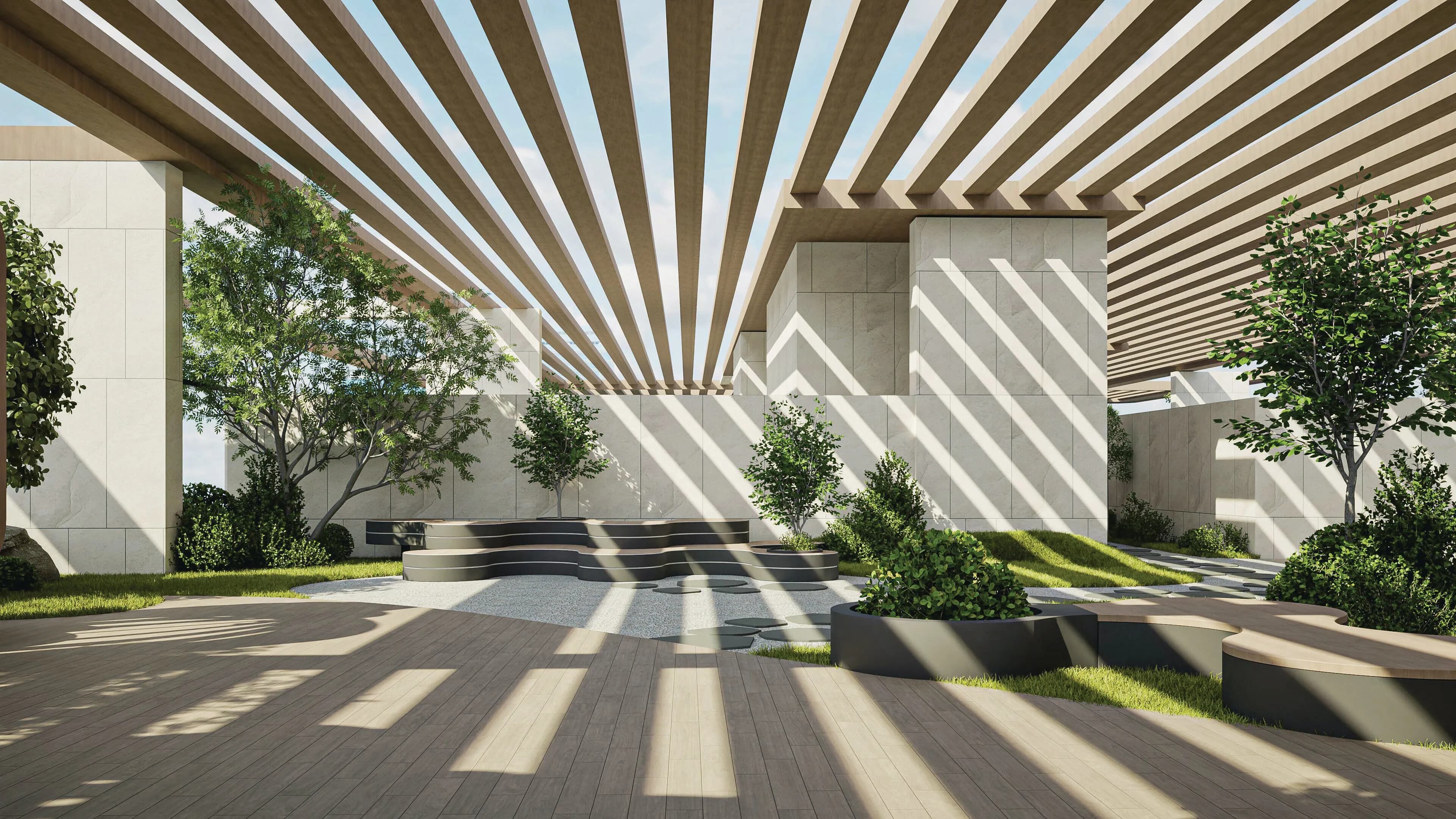 Floarea Breeze amenity Serene Sitting - Palm Deira, Dubai - by Mashriq Elite