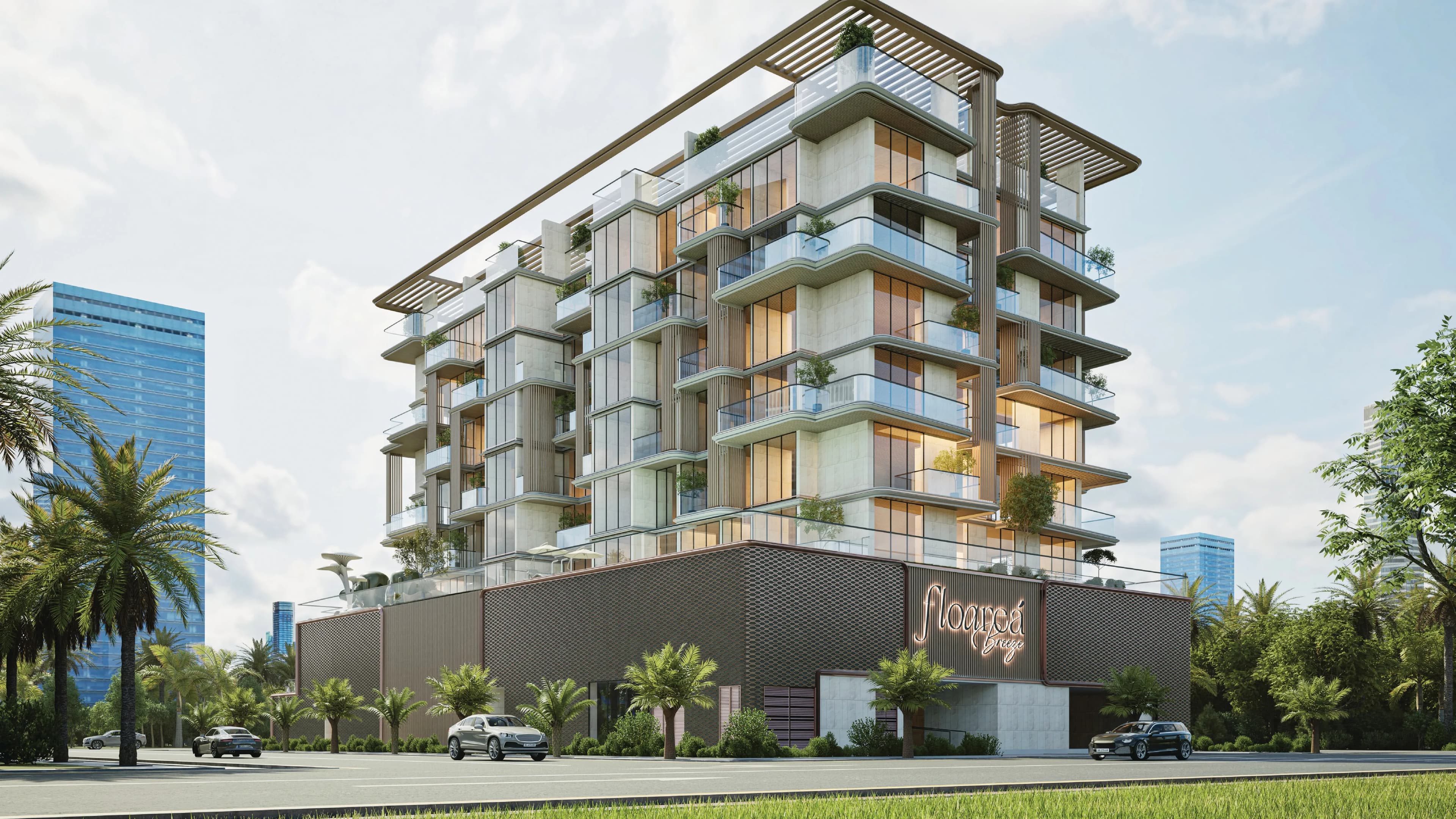 Floarea Breeze exterior view - Palm Deira, Dubai - by Mashriq Elite