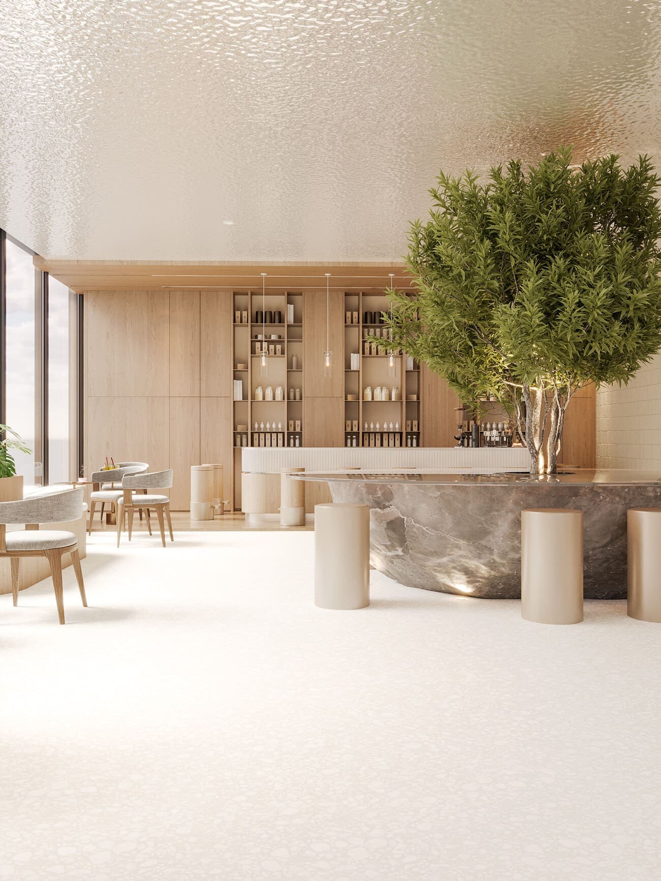 Floarea Grande amenity Club House in Arjan, Dubai, by Mashriq Elite