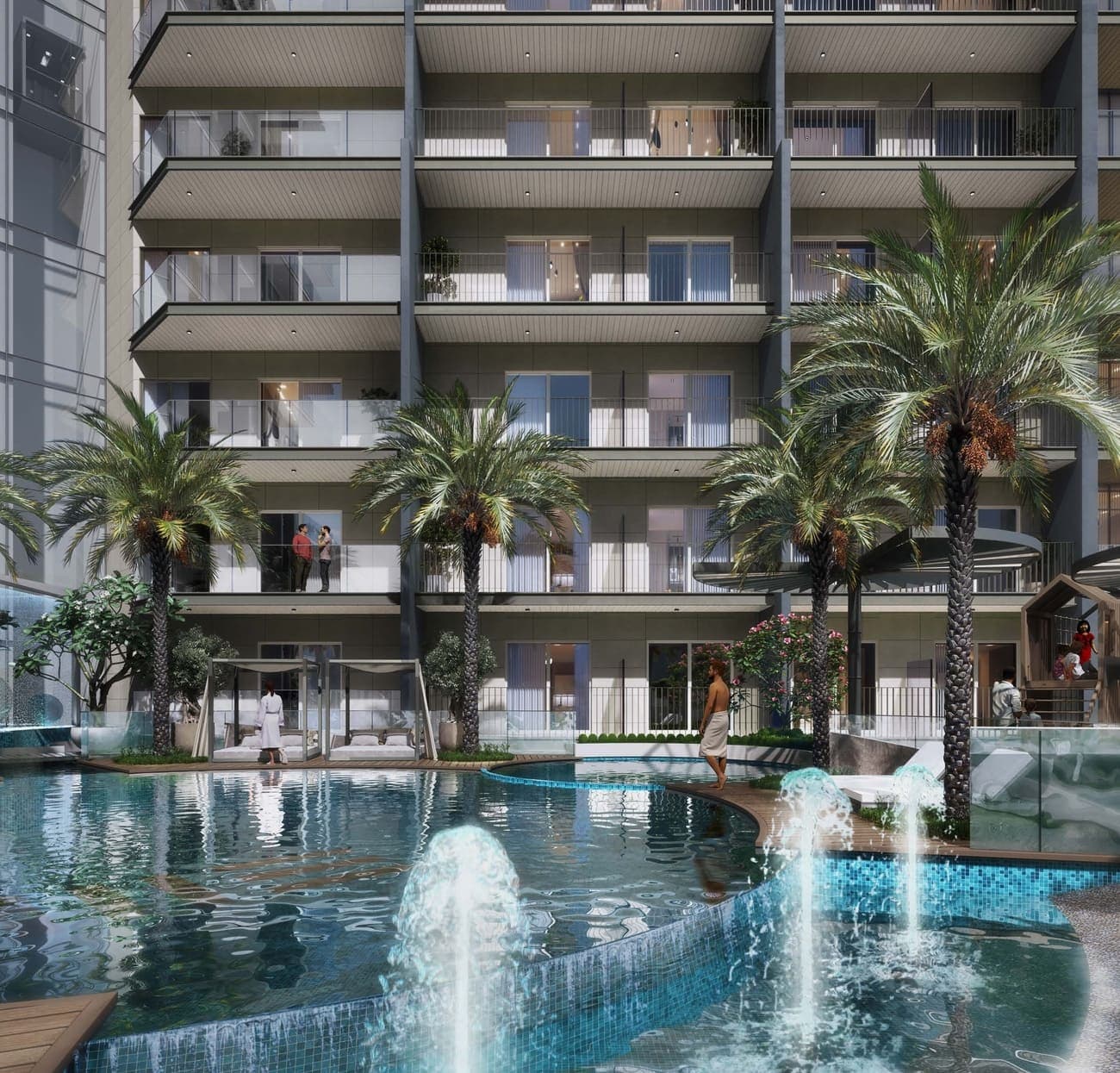 Floarea Grande amenity Grand Swimming Pool - Arjan, Dubai - by Mashriq Elite