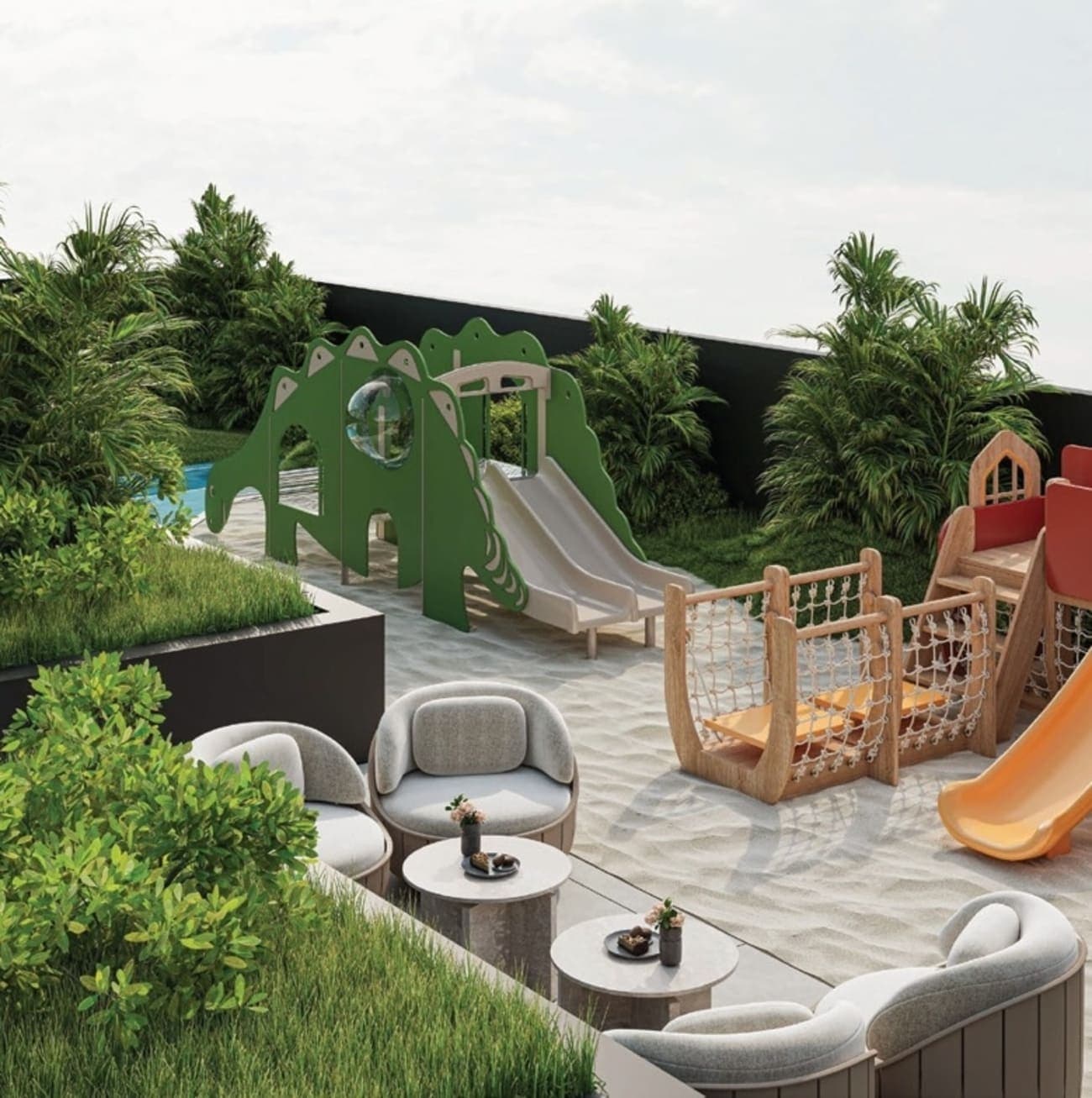 Floarea Oasis amenity Kids Play Area - Dubailand Residence Complex, Dubai - by Mashriq Elite