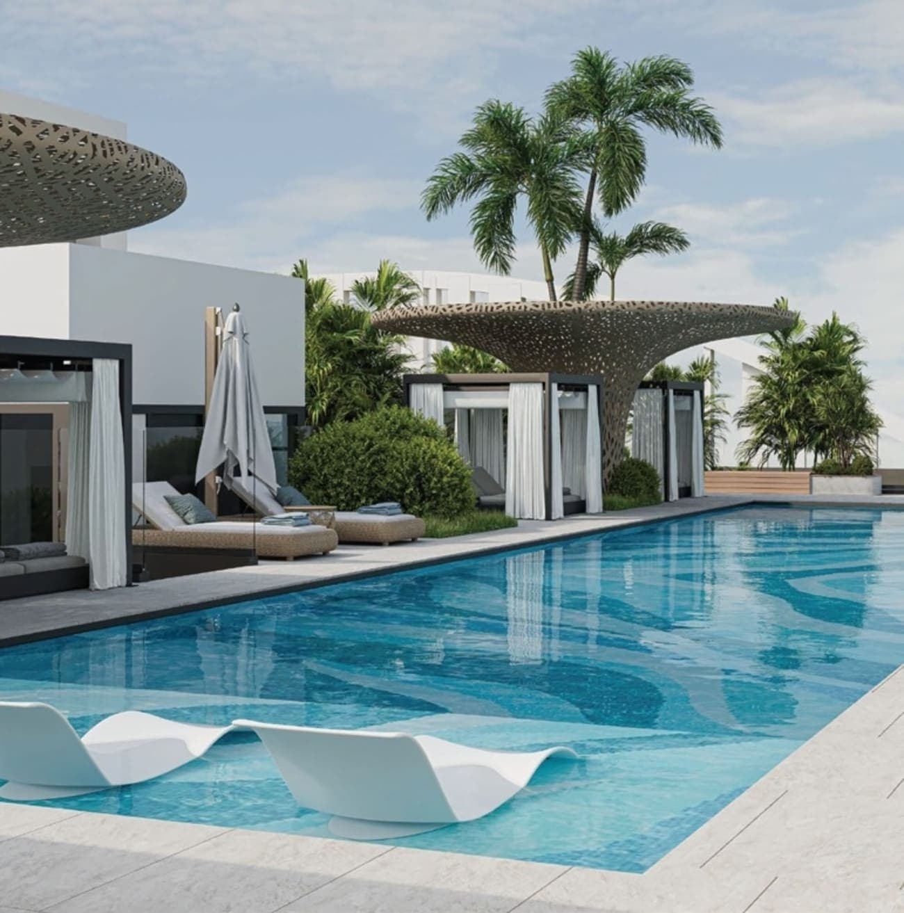 Floarea Oasis amenity Sky Pool - Dubailand Residence Complex, Dubai - by Mashriq Elite