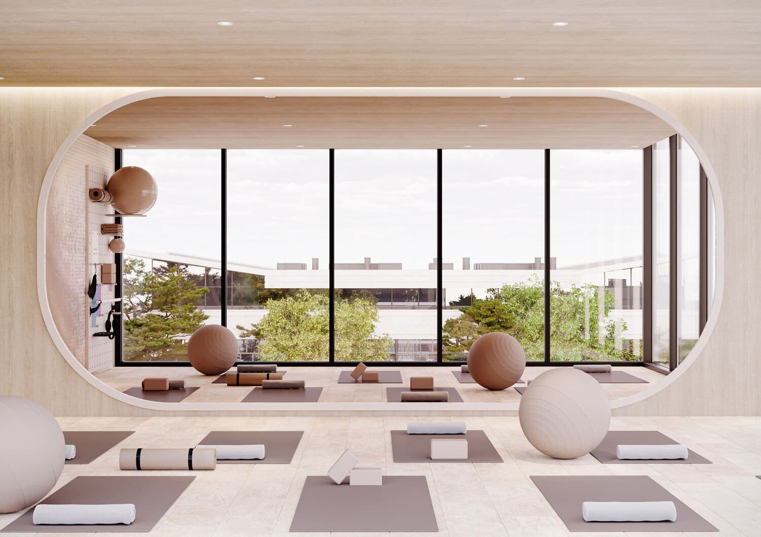 Floarea Residence amenity Yoga Studio - Arjan, Dubai - by Mashriq Elite