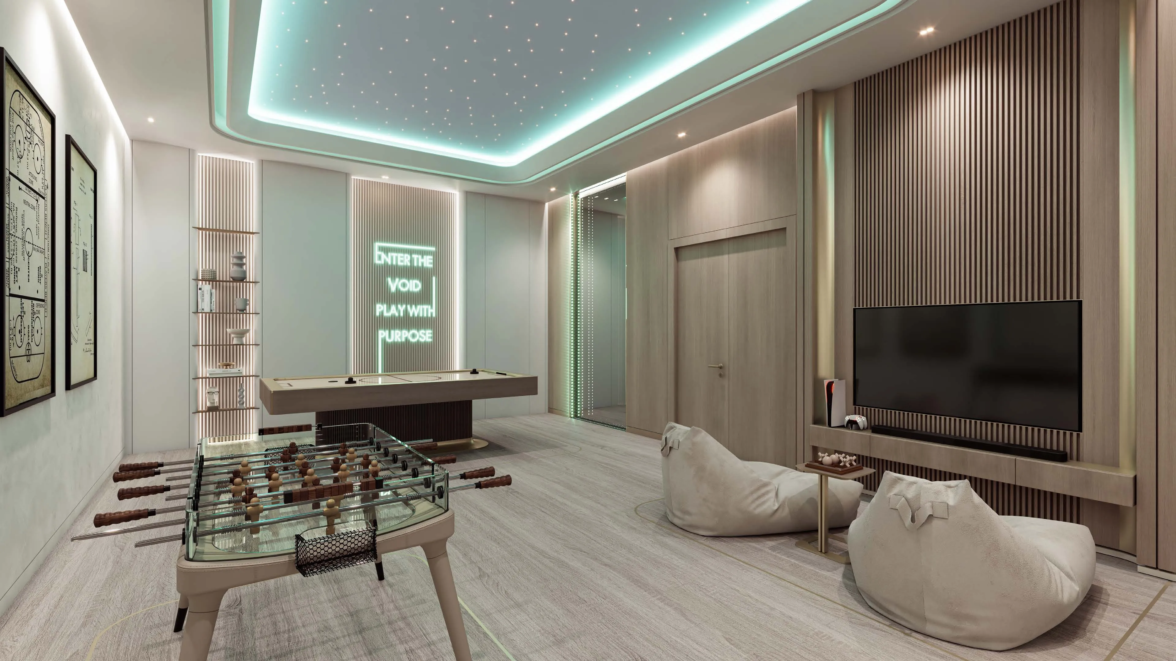 Flora Bay Residences amenity Games Room - Dubai Islands, Dubai - by Centurion