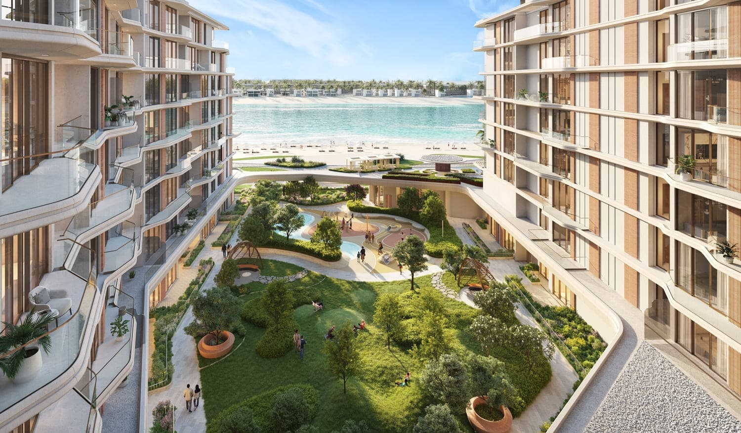 Flora Isle Beachfront Residences amenity Garden Seating Area - Dubai Islands, Dubai - by Centurion