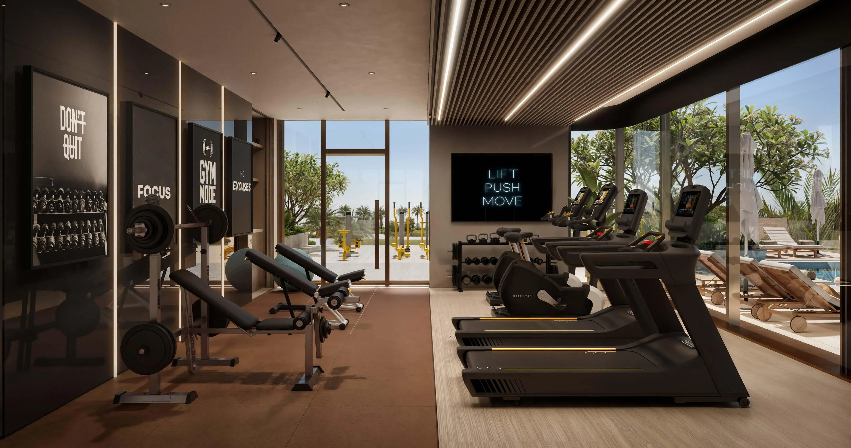 Flora Shore Beachside Residences amenity Gym - Dubai Islands, Dubai - by Calgary Properties L.L.C