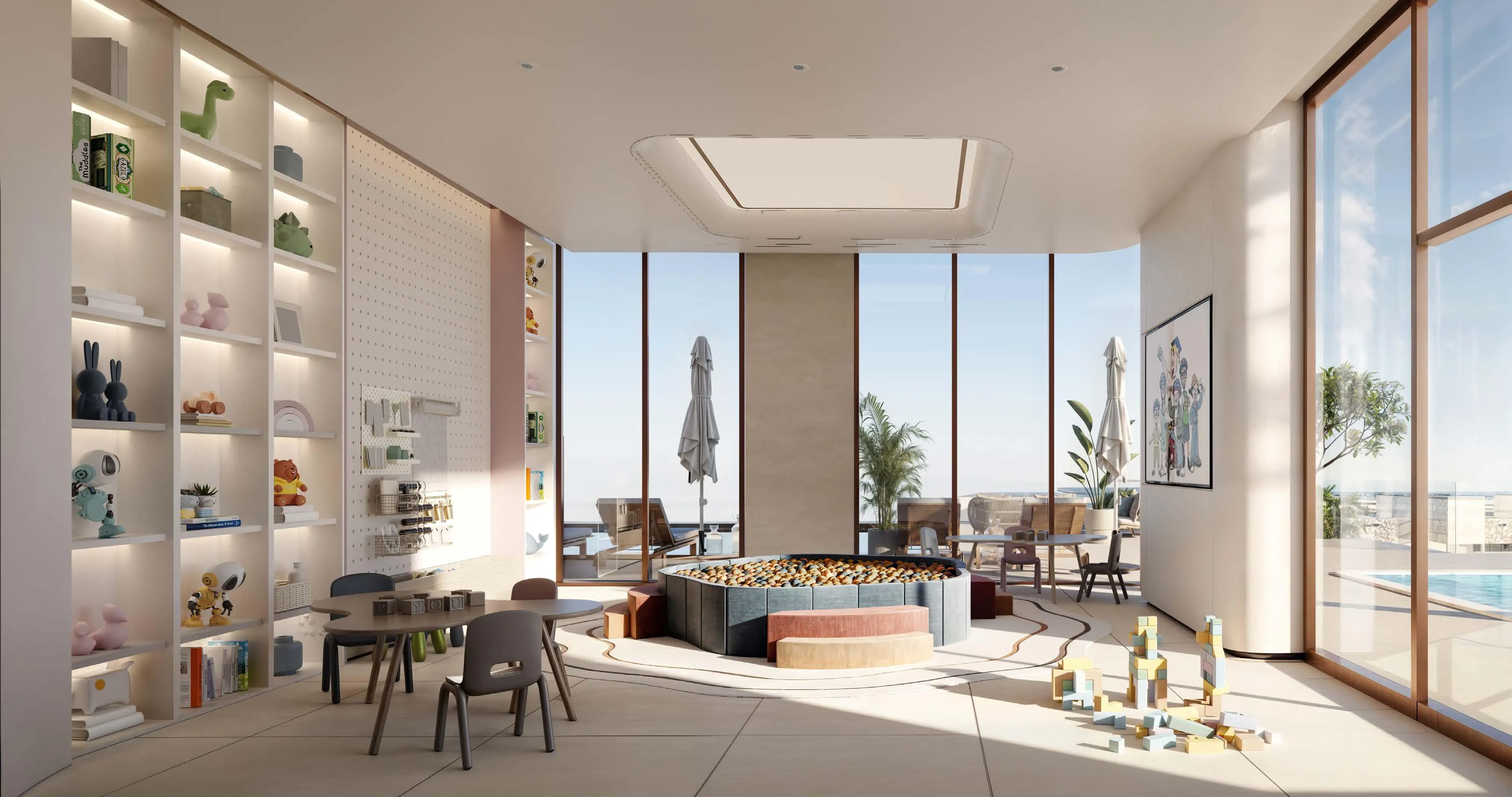 Flora Shore Beachside Residences amenity Kids Club - Dubai Islands, Dubai - by Calgary Properties L.L.C