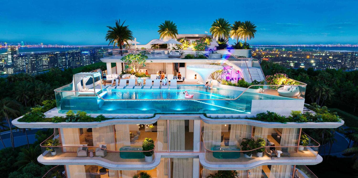 Flow Residences amenity Infinity Pool - Dubai Islands, Dubai - by Main Realty