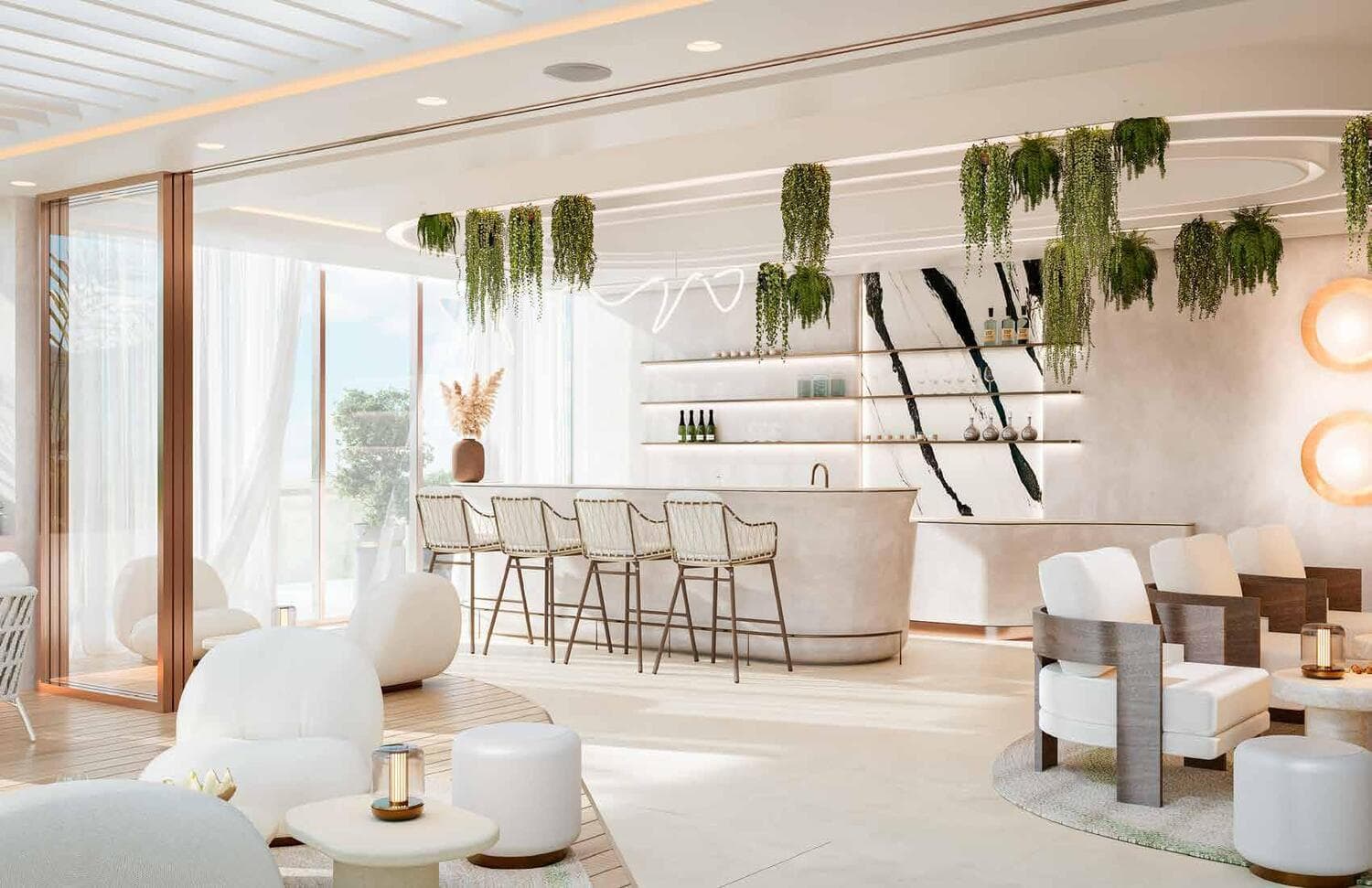 Flow Residences amenity Sunken Bar - Dubai Islands, Dubai - by Main Realty