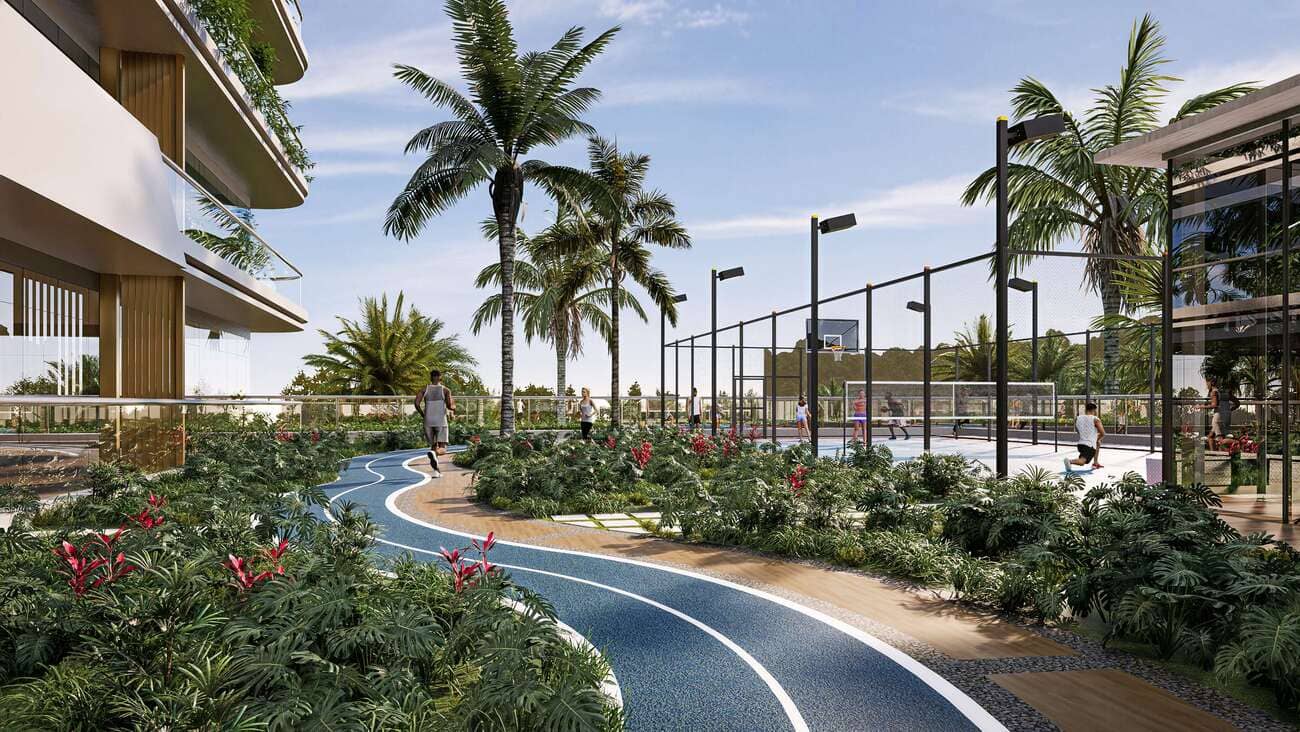 Forest City amenity Sports Ground - Majan, Dubai - by HZ DEVELOPMENT