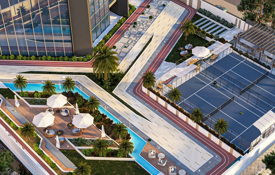 Franck Muller Vanguard amenity Running Track - Dubai Marina, Dubai - by London Gate