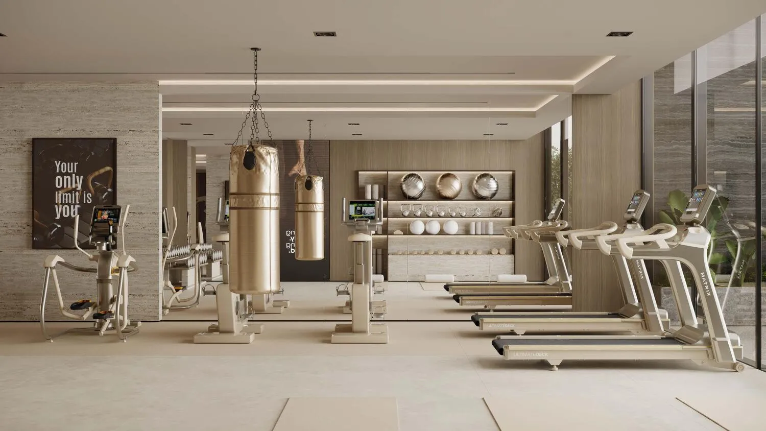 Franck Muller Yachting amenity Indoor Gym - Maritime City, Dubai - by London Gate
