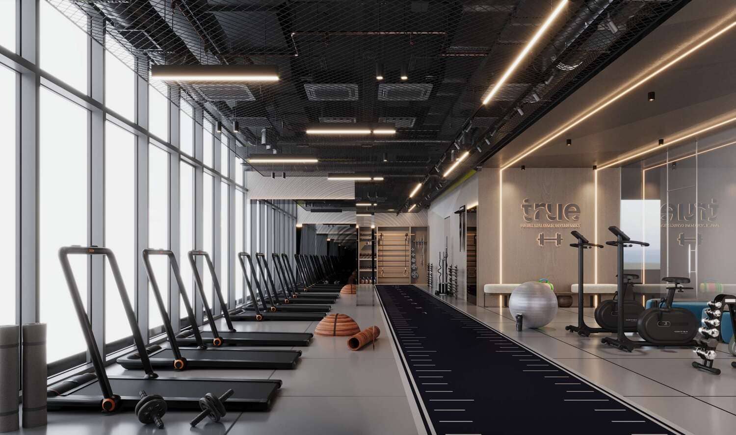 Future Residence amenity Indoor Gym - Bukadra, Dubai - by True Future