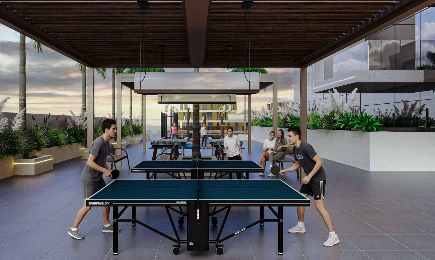 Future Residence amenity Outdoor Games - Bukadra, Dubai - by True Future