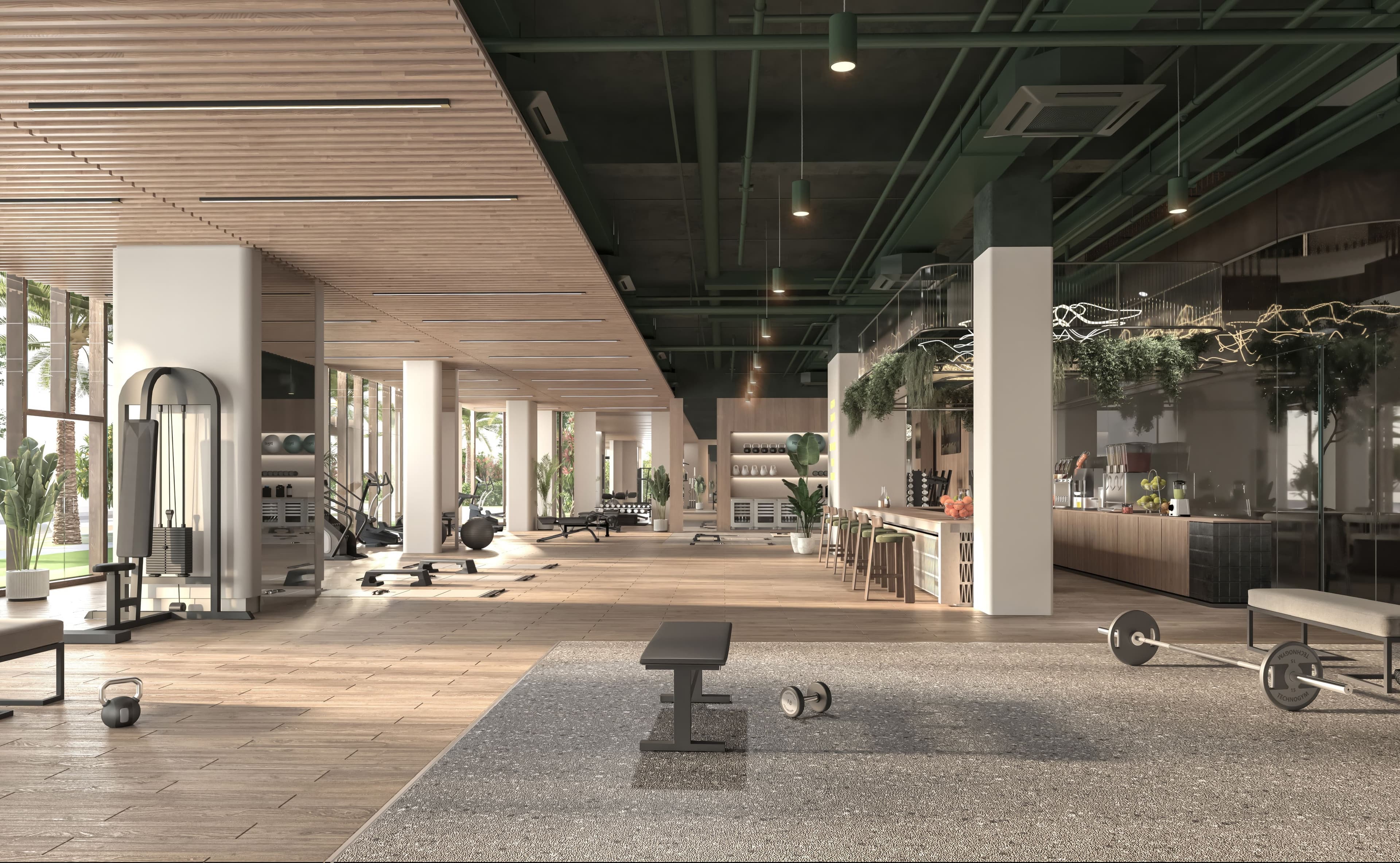 Gardenia Bay amenity Gym - Yas Island, Dubai - by ALDAR